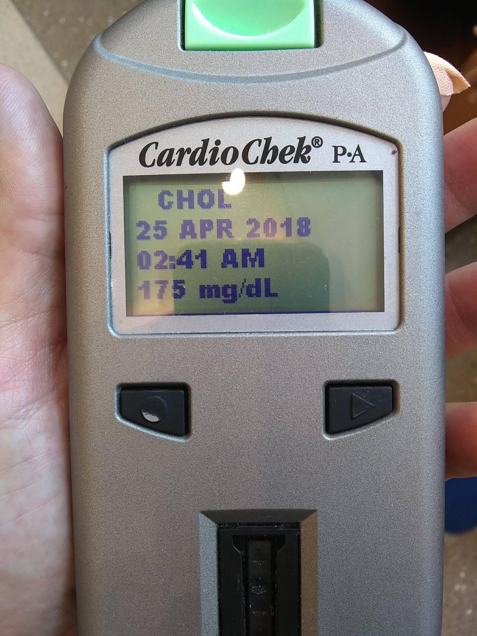 Cholesterol at 175