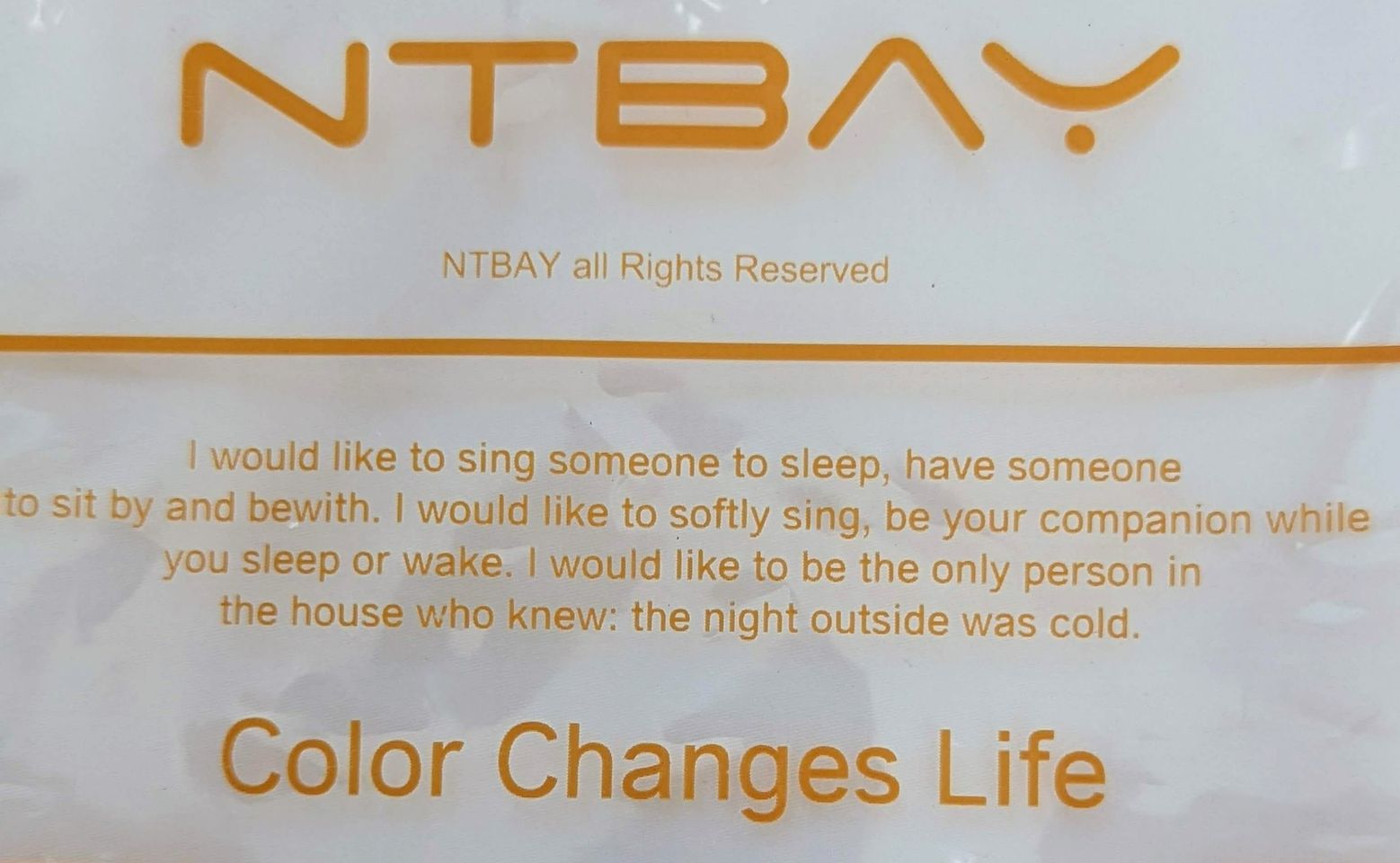 I want to sing you to sleep (personal photo)