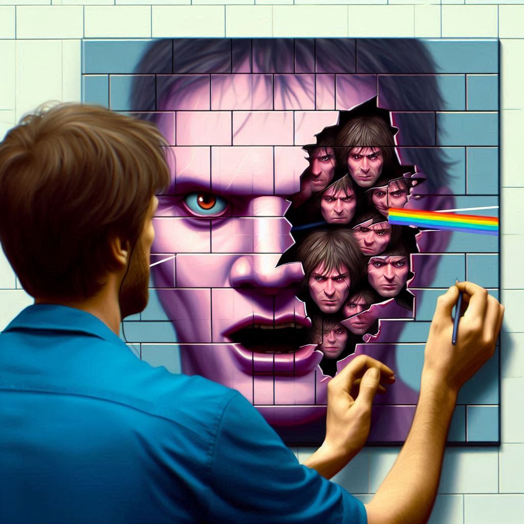 Pink Floyd The Wall - Microsoft DALLE3
