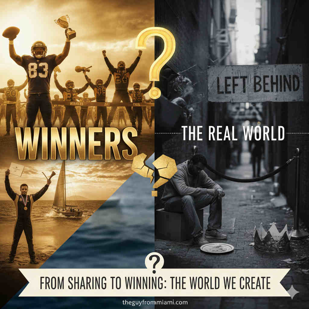 From Sharing to Winning - The World We Create
