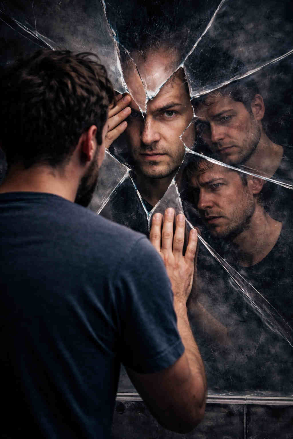 Man in the (broken) Mirror